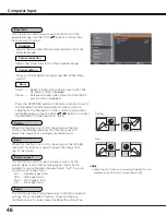 Preview for 46 page of Sanyo PLC HF15000L Owner'S Manual