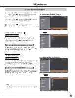 Preview for 47 page of Sanyo PLC HF15000L Owner'S Manual