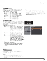 Preview for 63 page of Sanyo PLC HF15000L Owner'S Manual