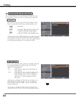 Preview for 64 page of Sanyo PLC HF15000L Owner'S Manual