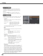 Preview for 66 page of Sanyo PLC HF15000L Owner'S Manual