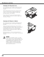 Preview for 78 page of Sanyo PLC HF15000L Owner'S Manual