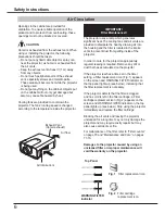 Preview for 6 page of Sanyo PLC-HP7000L Owner'S Manual