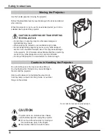 Preview for 8 page of Sanyo PLC-HP7000L Owner'S Manual