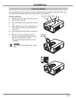 Preview for 17 page of Sanyo PLC-HP7000L Owner'S Manual