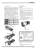 Preview for 19 page of Sanyo PLC-HP7000L Owner'S Manual