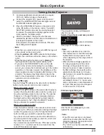 Preview for 23 page of Sanyo PLC-HP7000L Owner'S Manual