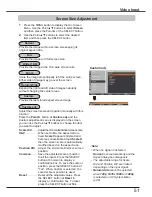 Preview for 51 page of Sanyo PLC-HP7000L Owner'S Manual