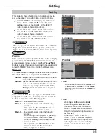 Preview for 53 page of Sanyo PLC-HP7000L Owner'S Manual