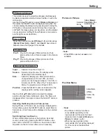 Preview for 57 page of Sanyo PLC-HP7000L Owner'S Manual