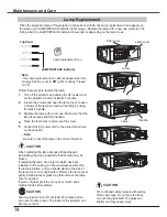 Preview for 74 page of Sanyo PLC-HP7000L Owner'S Manual