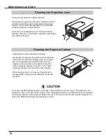 Preview for 76 page of Sanyo PLC-HP7000L Owner'S Manual