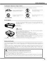 Preview for 5 page of Sanyo PLC-SC10 Owner'S Manual