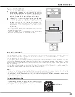 Preview for 21 page of Sanyo PLC-SC10 Owner'S Manual