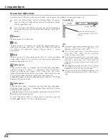 Preview for 32 page of Sanyo PLC-SC10 Owner'S Manual