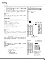 Preview for 39 page of Sanyo PLC-SC10 Owner'S Manual