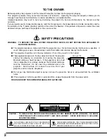 Preview for 3 page of Sanyo PLC-SE10 Owner'S Manual