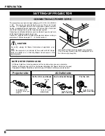 Preview for 9 page of Sanyo PLC-SE10 Owner'S Manual