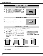 Preview for 21 page of Sanyo PLC-SE10 Owner'S Manual