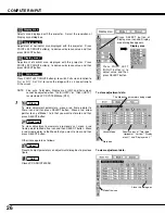 Preview for 27 page of Sanyo PLC-SE10 Owner'S Manual