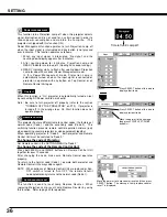 Preview for 37 page of Sanyo PLC-SE10 Owner'S Manual