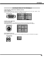 Preview for 44 page of Sanyo PLC-SE10 Owner'S Manual