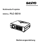 Preview for 46 page of Sanyo PLC-SE10 Owner'S Manual