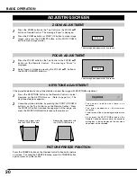 Preview for 20 page of Sanyo PLC-SE15 Owner'S Manual