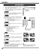 Preview for 36 page of Sanyo PLC-SE15 Owner'S Manual