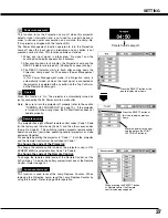 Preview for 37 page of Sanyo PLC-SE15 Owner'S Manual