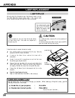 Preview for 38 page of Sanyo PLC-SE15 Owner'S Manual