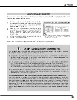 Preview for 39 page of Sanyo PLC-SE15 Owner'S Manual