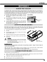 Предварительный просмотр 41 страницы Sanyo PLC-SE15 Owner'S Manual