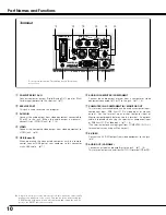 Preview for 10 page of Sanyo PLC-SE20 Owner'S Manual