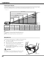 Preview for 16 page of Sanyo PLC-SE20 Owner'S Manual