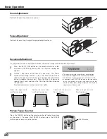 Preview for 20 page of Sanyo PLC-SE20 Owner'S Manual