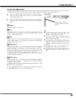 Preview for 31 page of Sanyo PLC-SE20 Owner'S Manual