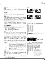 Preview for 39 page of Sanyo PLC-SE20 Owner'S Manual