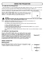 Preview for 27 page of Sanyo PLC-SP10N Owner'S Manual