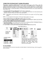 Preview for 34 page of Sanyo PLC-SP10N Owner'S Manual