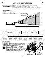 Preview for 8 page of Sanyo PLC-SP20 Owner'S Manual