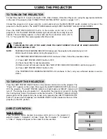 Preview for 27 page of Sanyo PLC-SP20 Owner'S Manual