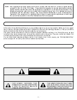 Preview for 2 page of Sanyo PLC-SP20N Owner'S Manual