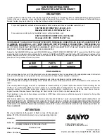 Preview for 52 page of Sanyo PLC-SP20N Owner'S Manual