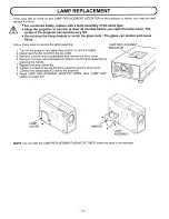 Preview for 54 page of Sanyo PLC-SU10N Owner'S Manual