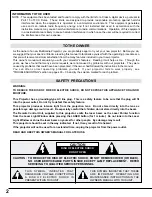 Preview for 2 page of Sanyo PLC-SU20 Owner'S Manual