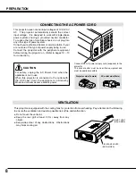 Preview for 8 page of Sanyo PLC-SU20 Owner'S Manual