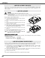 Preview for 34 page of Sanyo PLC-SU20 Owner'S Manual