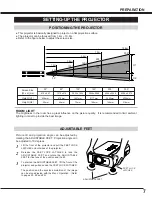 Предварительный просмотр 7 страницы Sanyo PLC-SU20E Owner'S Manual