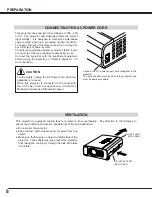 Предварительный просмотр 8 страницы Sanyo PLC-SU20E Owner'S Manual